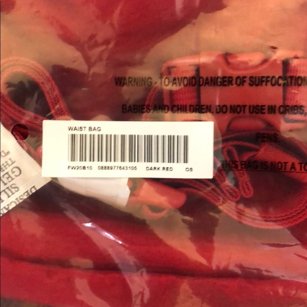 Supreme Waist Bag Dark Red FW20 - Picture 5 of 5